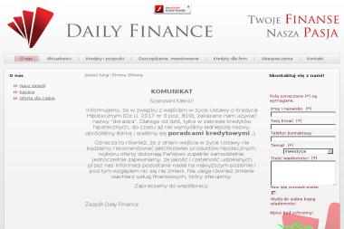 Daily Finance Klaudyna Muszyńska - Restrukturyzacja Kredytu Poznań