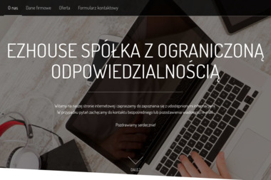 EZ House Sp. z o.o. - Strona www Gdańsk