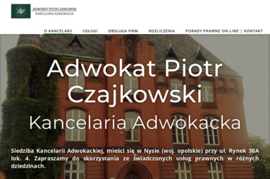 Adwokat Piotr Czajkowski Kancelaria Adwokacka - Doradca finansowy Nysa