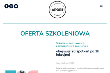 Szkolenie psów Białystok - APORT - Opieka Nad Psem Dobrzyniewo Kościelne