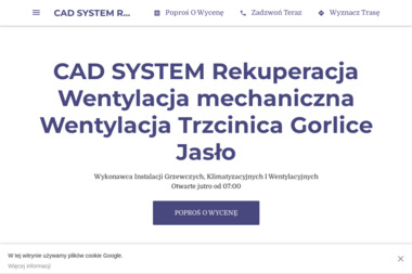 Cad System - Doskonałej Jakości Instalacja Wentylacyjna w Rzeszowie