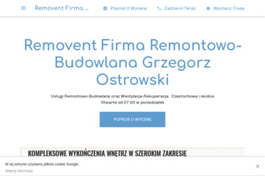 REMOVENT Firma Remontowo-Budowlana Grzegorz Ostrowski - Pierwszorzędne Remonty Budynków Częstochowa