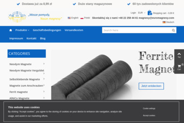 Euro Magnesy Gigauri Gocza Artur Kowalski, Sp. j. - Projektowanie Sklepów Internetowych Warszawa