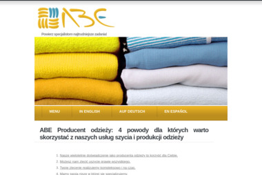 ABE SC - Odzież i Tekstylia Legnica