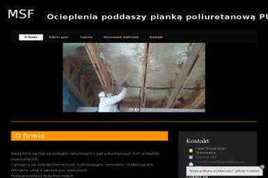 MSF Ewa Nowakowska - Ocieplanie Pianką PUR Doleck