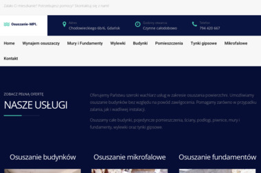 Osuszanie MPI - Osuszanie Gdańsk