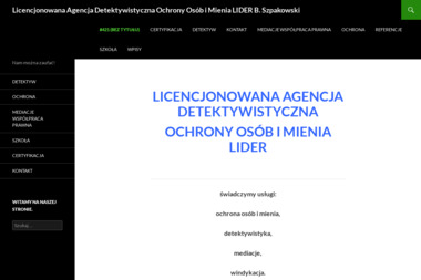 Licencjonowana Agencja Detektywistyczna Ochrony Osób i Mienia "LIDER" - Usługi Detektywistyczne Raszyn