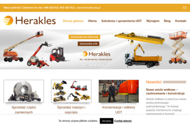 Herakles - sprzedaż i wynajem maszyn budowlanych Białystok - Wypożyczalnia Rusztowań Turośń Kościelna