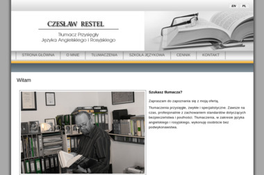 Tłumacz przysięgły języka angielskiego i rosyjskiego, Czesław Restel - Biuro Tłumaczeń Grajewo