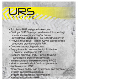 URS Consulting Radosław Synowiec - Szkolenia BHP Online Piotrków Trybunalski