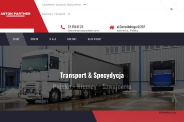 Aston Partner Sp.z o.o. - Transport Ciężarowy Katowice
