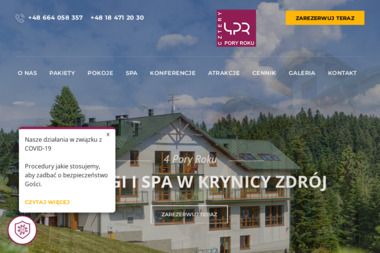 Hotel 4 PORY ROKU & SPA. Apartamenty, Noclegi, Sala konferencyjna - Weekend w Spa Krynica-Zdr&oacute;j