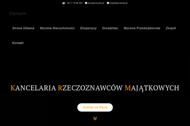 Censum. Doradztwo Inwestycyjne. Wojciech Wiczkowski - Wycena Spółek Giełdowych Wrocław