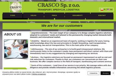 Crasco Sp. z o.o. - Spedycja Międzynarodowa Nowy Dwór Mazowiecki