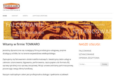 Tomkaro S.C. Tomasz Stokłosa Karol Stokłosa - Sztancowanie Poznań