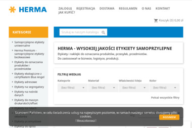 Herma-Polska. Etykiety, naklejki - Druk Solwentowy Bydgoszcz