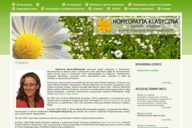 Homeopatia & Psychosomatyka dr med. Katarzyna Bross-Walderdorff - Leczenie Hipnozą Kraków