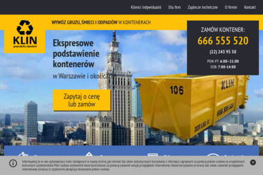 Klin-wyw&oacute;z śmieci - Utylizacja Gruzu Warszawice