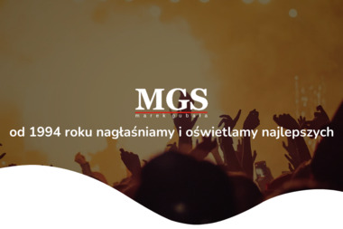 MG Service. Obsługa imprez, koncertów - Nagłośnienie, oświetlenie Kraków
