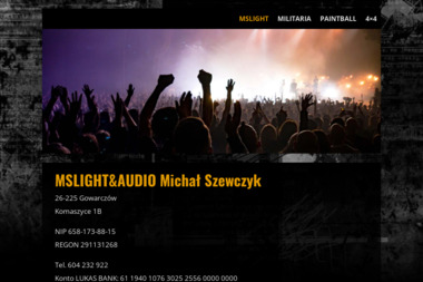 MSLight & Audio - Głośniki Estradowe Komaszyce