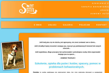 Petsister Monika Gajda - Wyprowadzanie Psów Mogilany