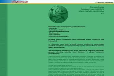 Pierwsza Pomoc Przedmedyczna Ośrodek Szkoleniowy Rescue S.C. Wojciech Lamch Paweł Łukasik - Kurs pierwszej pomocy Gliwice