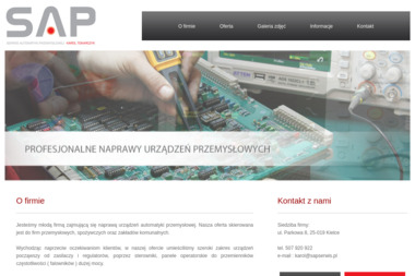Karol Tokarczyk Sap Serwis Automatyki Przemysłowej - Naprawa Urządzeń Elektrycznych Kielce