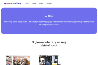 SGM Consulting. Badania marketingowe, finanse, zakupy - Doradztwo Marketingowe Lusowo