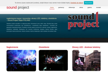 Sound Project. Nagłośnienie imprez, ekrany LED - Kolumny Estradowe Chorzów