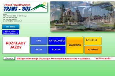 Firma Przewozowa Trans-Bus. Transport osobowy autokarami, wycieczki, linie regularne - Wakacje Ustroń