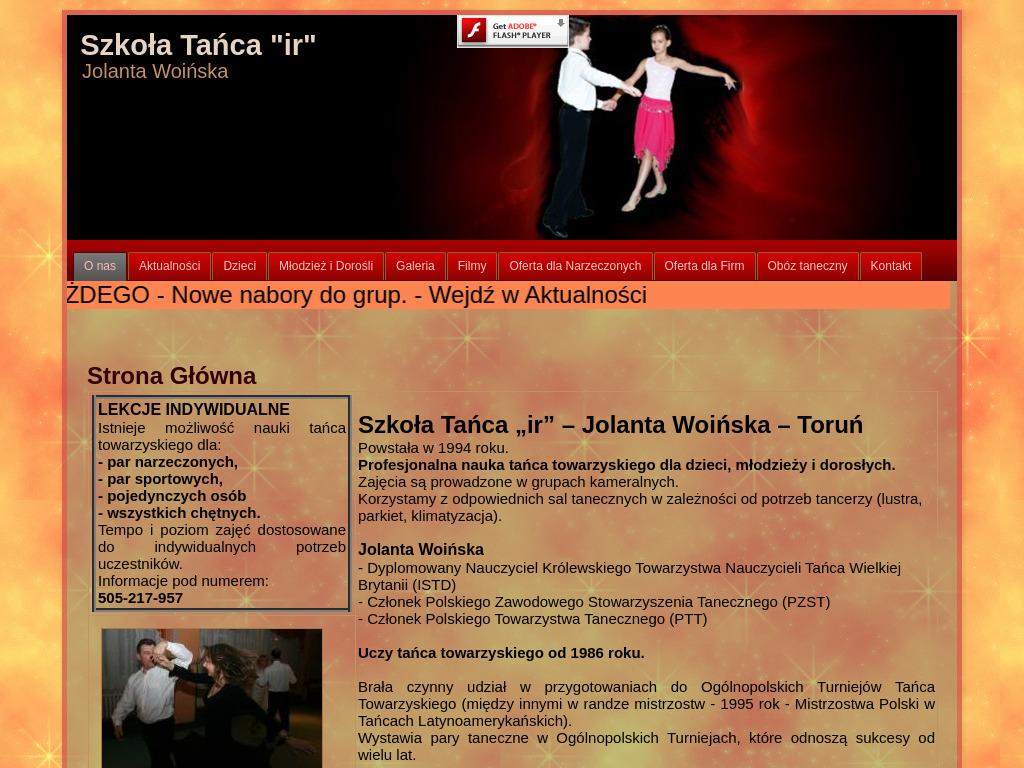 Szkoła Tańca Ir - Nauka gry na instrumentach Toruń