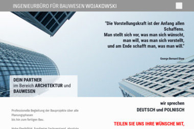 Ingenieurbuero für Bauwesen Wojakowski - Biuro Architektoniczne Berlin
