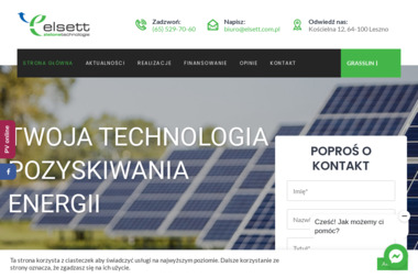 ELSETT zielone technologie Sp. z o.o. - Korzystne Instalacje Fotowoltaiczne Leszno