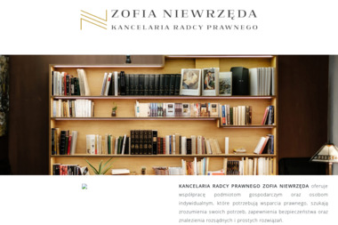 Kancelaria Radcy Prawnego Zofia Niewrzęda - Pisma, wnioski, podania Poznań