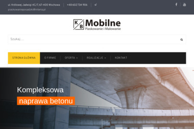 Firma Usługowa Mobilne Piaskowanie i Malowanie Metali Krzysztof Barański - Konstrukcje Stalowe Wschowa
