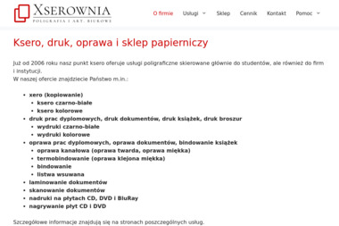 Xserownia - Laminowanie Papieru Wrocław