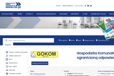 Gospodarka Komunalna Sp. z o.o. - Transport Gruzu Boguchwała