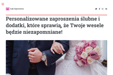 Z jak Zaproszenia Ślubne. Zaproszenia ślubne, ślub - Usługi Poligraficzne Szczecin