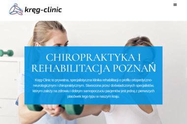 Kręg-Clinic. Ośrodek rehabilitacyjno - ortopedyczny. Klinika prywatna - Fizykoterapia Poznań
