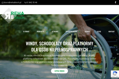 Reha Błoch. Windy dla niepełnosprawnych, platformy dla niepełnosprawnych - Platformy Schodowe Poznań