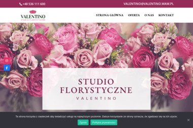 Studio florystyczne Valentino - Dekorowanie Sal Weselnych Warszawa