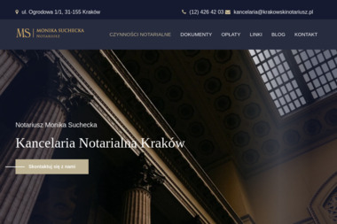 Monika Suchecka Notariusz Kancelaria Notarialna - Czynności Notarialne Kraków
