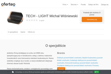 TECH - LIGHT Michał Wiśniewski - Doskonały Przegląd Elektryczny Domu
