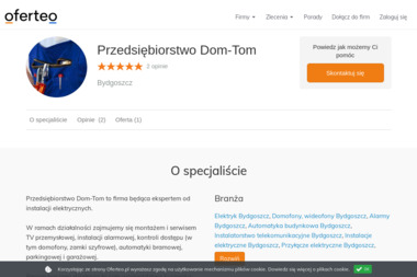 Przedsiębiorstwo Dom-Tom - Montaż Kamer Bydgoszcz