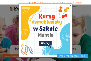 Mentis Prywatna Szkoła Podstawowa i Gimnazjum Warszawa - Kursy Język&oacute;w Obcych Warszawa  