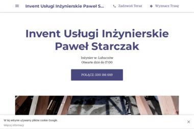 INVENT Usługi Inżynierskie Paweł Starczak - Instalatorstwo energetyczne Lubaczów