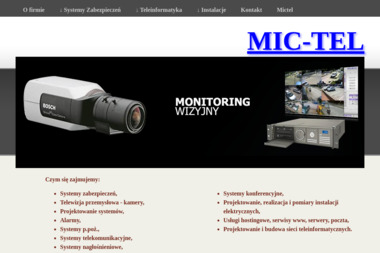 MIC-TEL Michał Szkutnik - Najlepszy System Monitoringu Sosnowiec