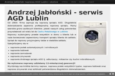 Jabłoński Andrzej. Serwis AGD - Serwisant AGD Lublin