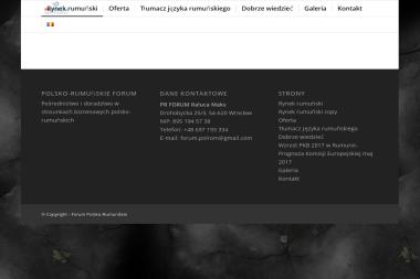 PR FORUM Raluca Maks - Biuro Tłumaczeń Wrocław