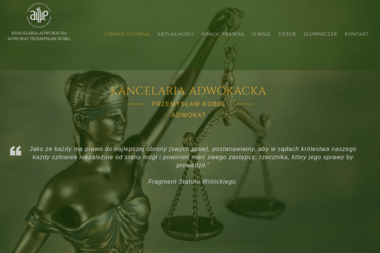 KANCELARIA ADWOKACKA ADWOKAT PRZEMYSŁAW KOBEL - Usługi Prawne Warszawa